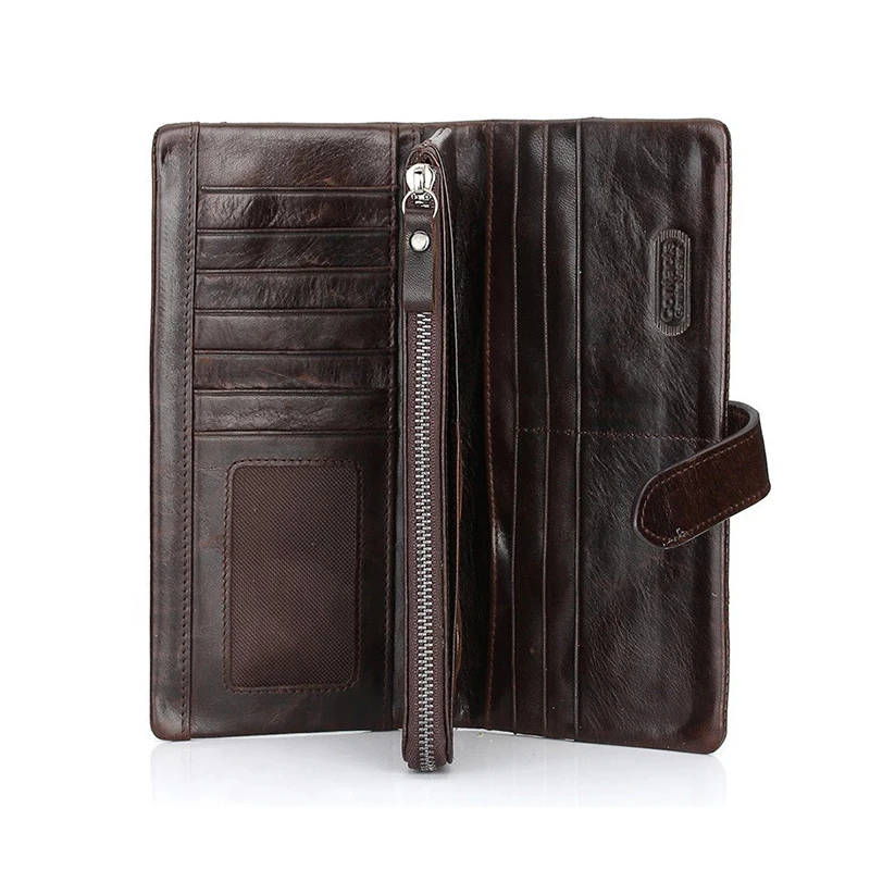 Contact's Для мужчин Женские Кошельки из натуральной яловой кожи мужской кошелек