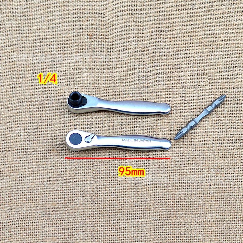 

1PC 1/4 Mini Ratchet Socket Wrenches Ratchet Screwdriver Made In Japan