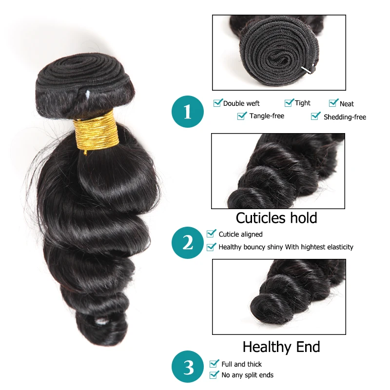 Ali Fumi queen hair 10 шт./партия свободная волна бразильские волосы плетение пучки