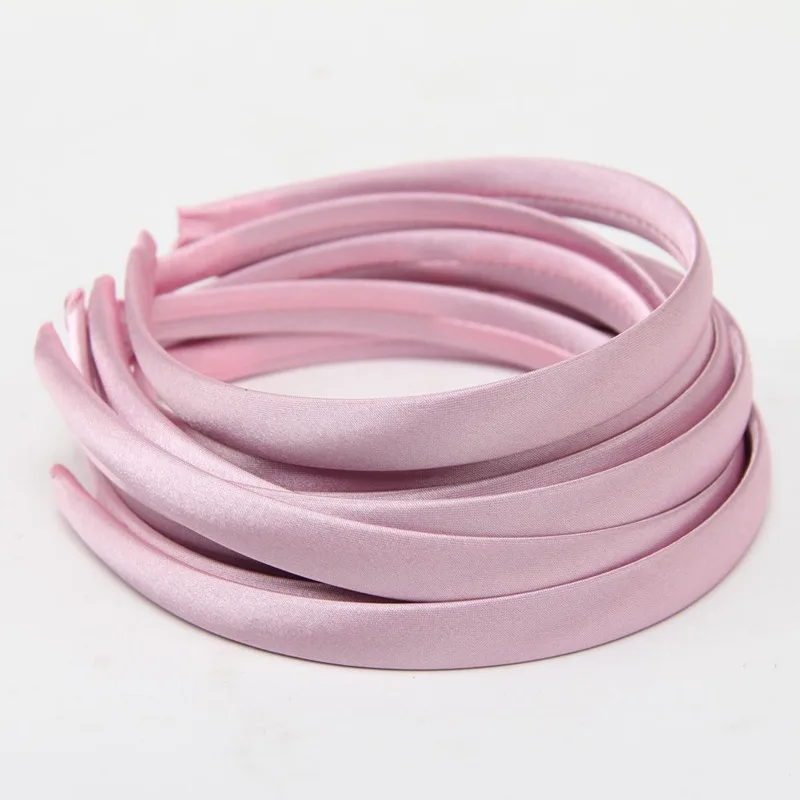 5light pink 5 шт./партия-15 мм(5/8 дюйма) Детская и Женская атласная повязка на голову для девочки-Выберите цвет 20 цветов на выбор - Цвет: 5light pink