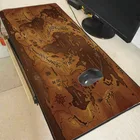 Большой игровой коврик для мыши Mairuige, с картой мира, XXL, с фиксирующимся краем, большой коврик для мыши для стола, Черный Удлиненный коврик, Карта мира, 900*400 мм