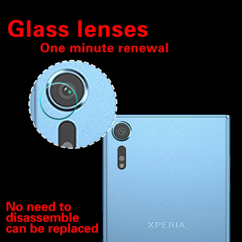 Горячая задняя камера Объектив Закаленное стекло пленка для Sony Xperia XA1 двойная