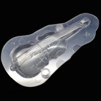 big size 3d guitar polycarbonate chocolate mould baking tools magnetic mold diy candy cake decorating molds
