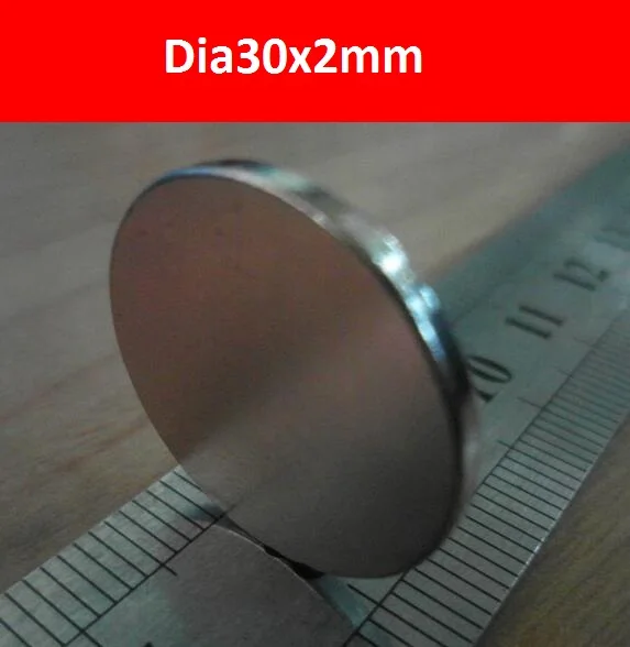 5 шт. dia30x2mm N50 мини супер сильный редкоземельный магнит для холодильника небольшой