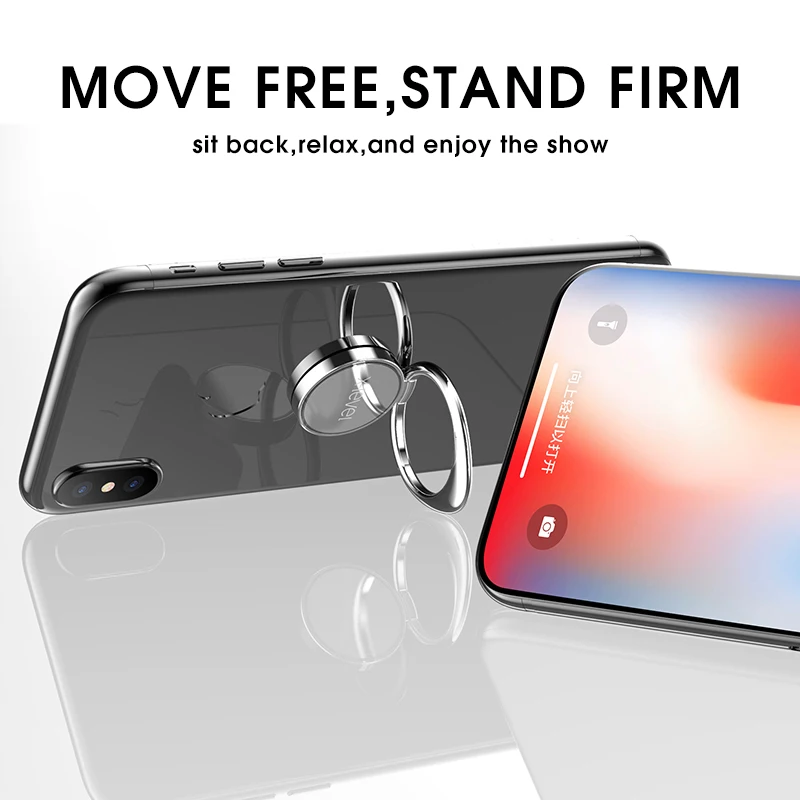 X-level кольцом-держателем для samsung S10 S9 360 градусов крепление металлическая подставка-держатель для мобильного телефона для iPhone X, 8, 7, 6, подставка под планшет