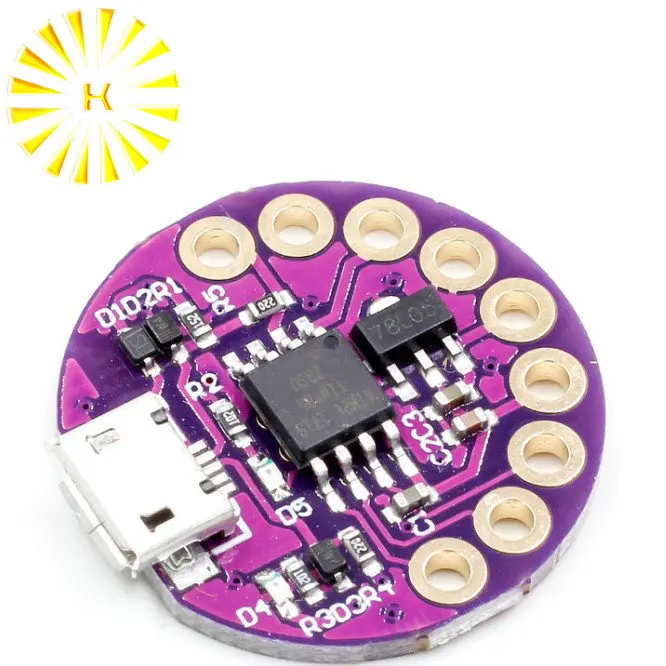 Макетная плата LilyTiny LilyPad ATtiny85, переносной модуль для Arduino, SRAM, Digispark, CJMCU устройство, нано-разъем