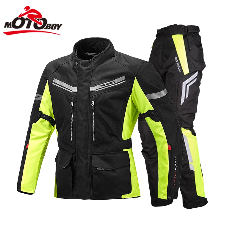 Мотоциклетный костюм Motoboy J13 комплект из куртки ткани Оксфорд водонепроницаемое