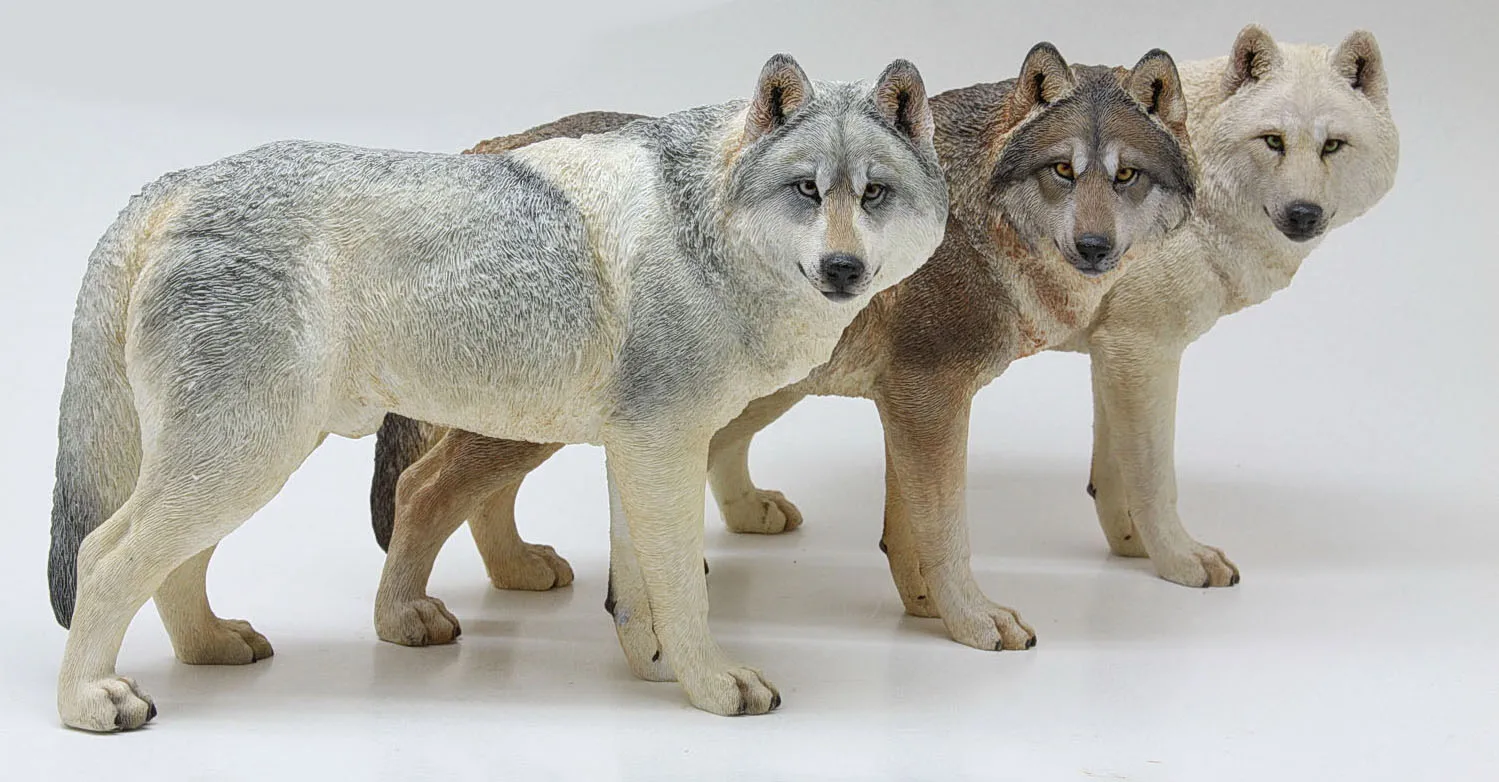 Игрушка mnotht 1/6, реалистичная модель волка-койота, модель скульптуры животных из смолы для 12 дюймов, коллекция игрушек