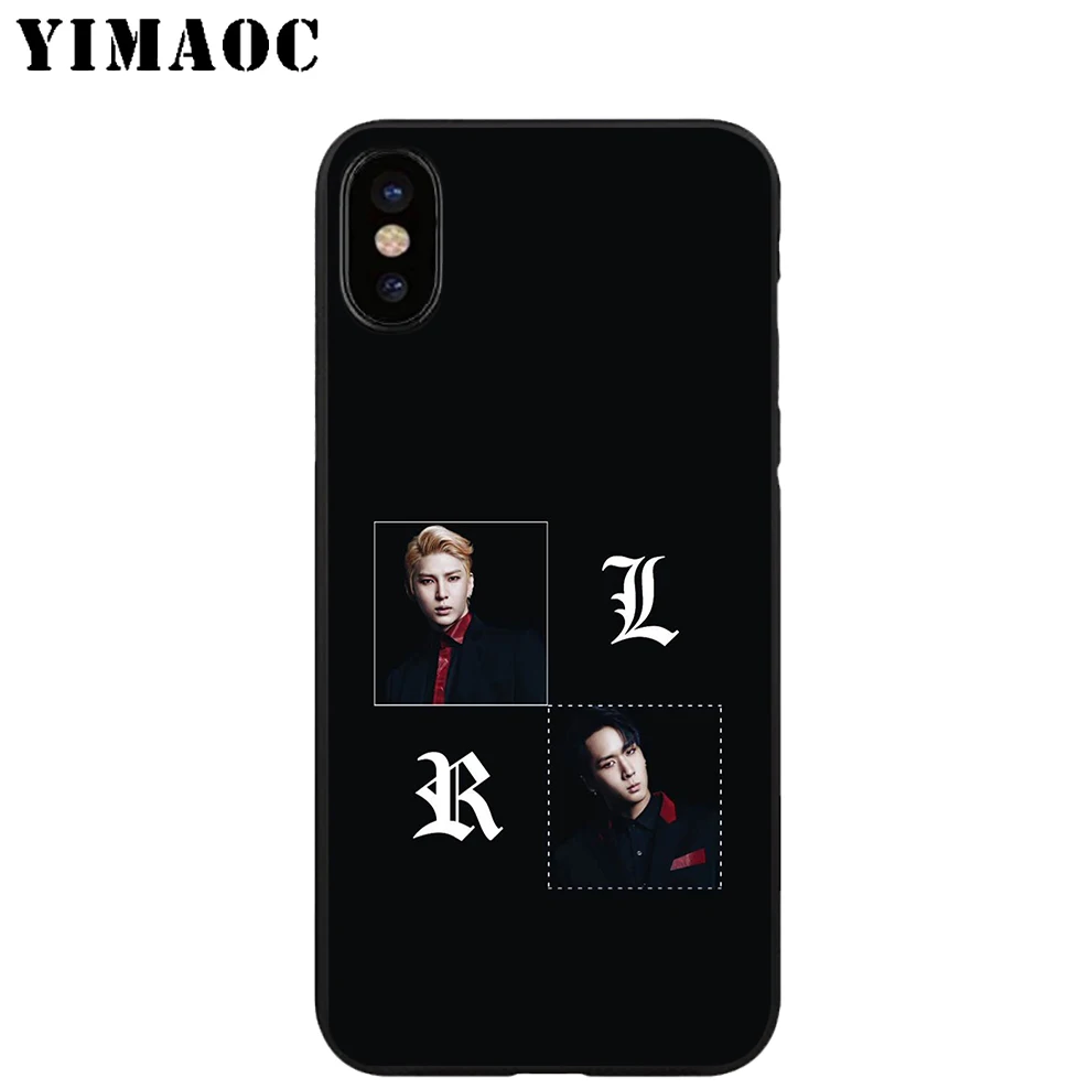 YIMAOC VIXX K поп-полосы Мягкий ТПУ Черный силиконовый чехол для iPhone X или 10 8 7 6 6S Plus 5 5S SE