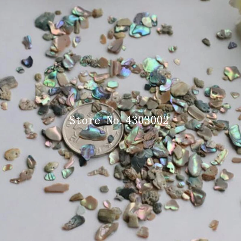 100 г/лот натуральная жемчужная ракушка из дробленого абалона перламутровая для