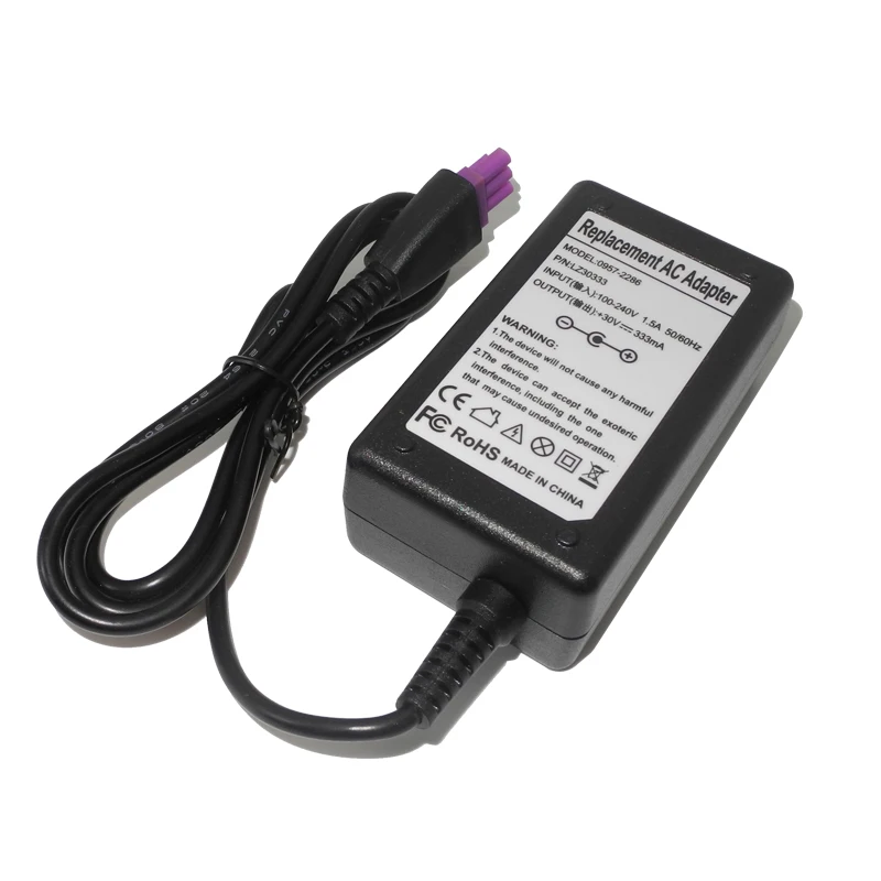 30V 333MA принтер адаптер Зарядное устройство для принтер HP DeskJet 1050 1000 2050 2000 1050 2060 0957-2286 0957-2290 Питание
