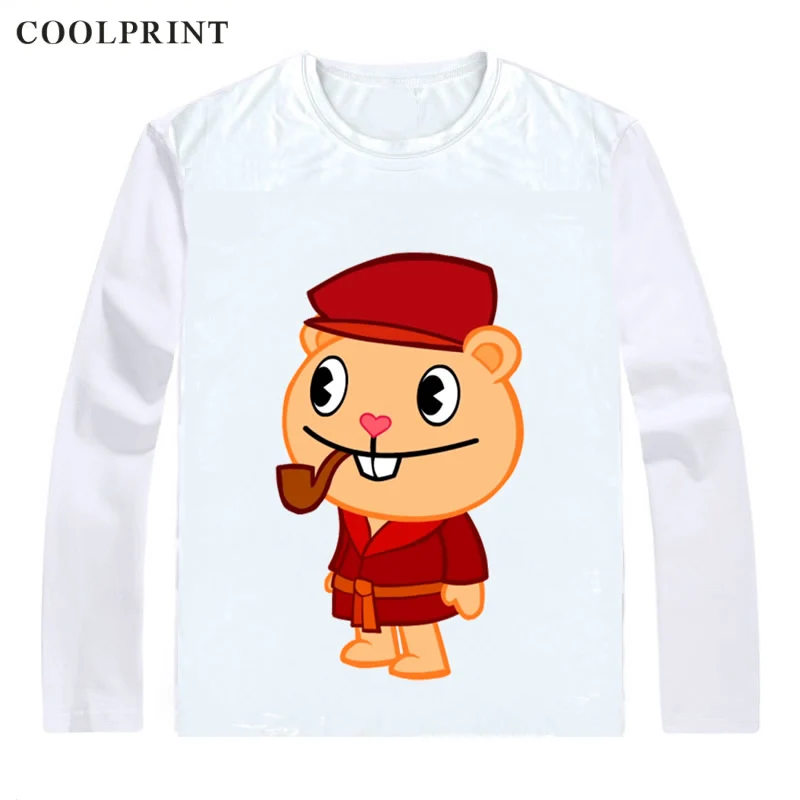Футболки Happy Tree Friends Overkill футболки с длинными рукавами аниме Lumpy Cuddles Giggles Russel Sniffles Splendid Comic Косплей рубашка - Цвет: Style 17