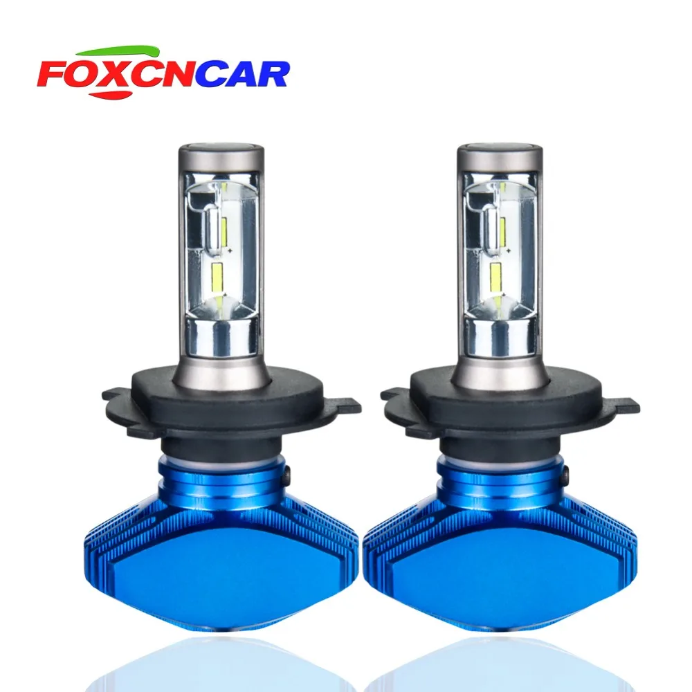 Foxcncar H4 безвентиляторный Автомобильный светодиодный фары без шума H7 H11 CSP (Подол