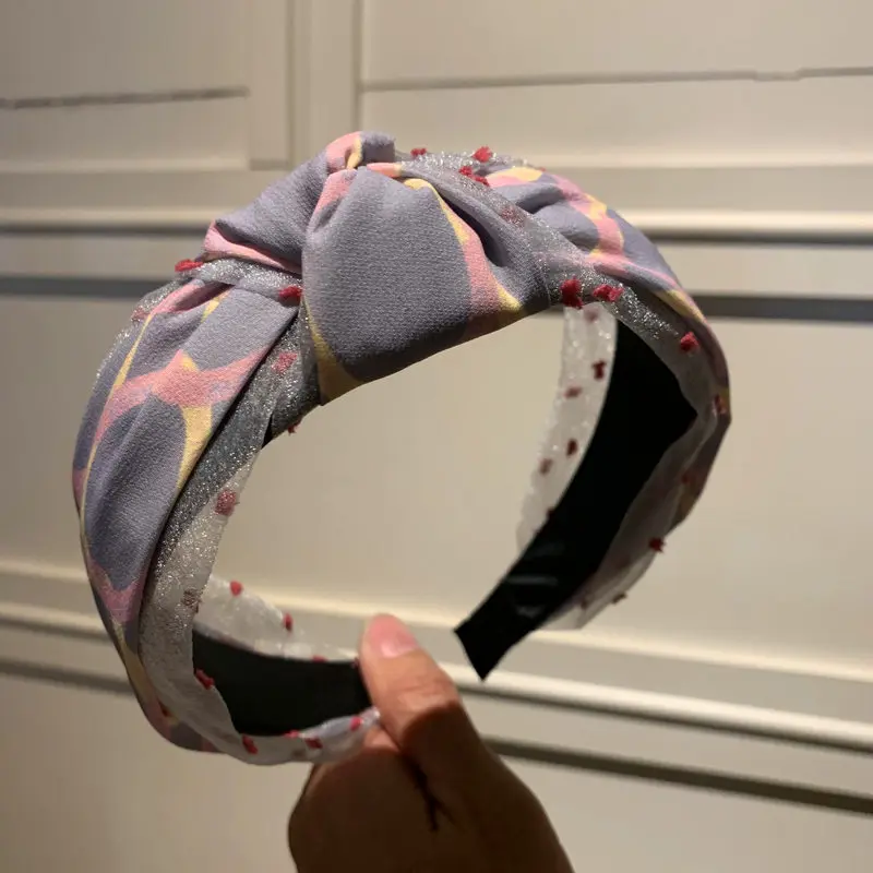 Корейский Бутик Hairband черный, белый цвет пряжи повязка на голову для ребенка Для женщин девочек волос руководитель группы аксессуары женские обручи для волос для лета