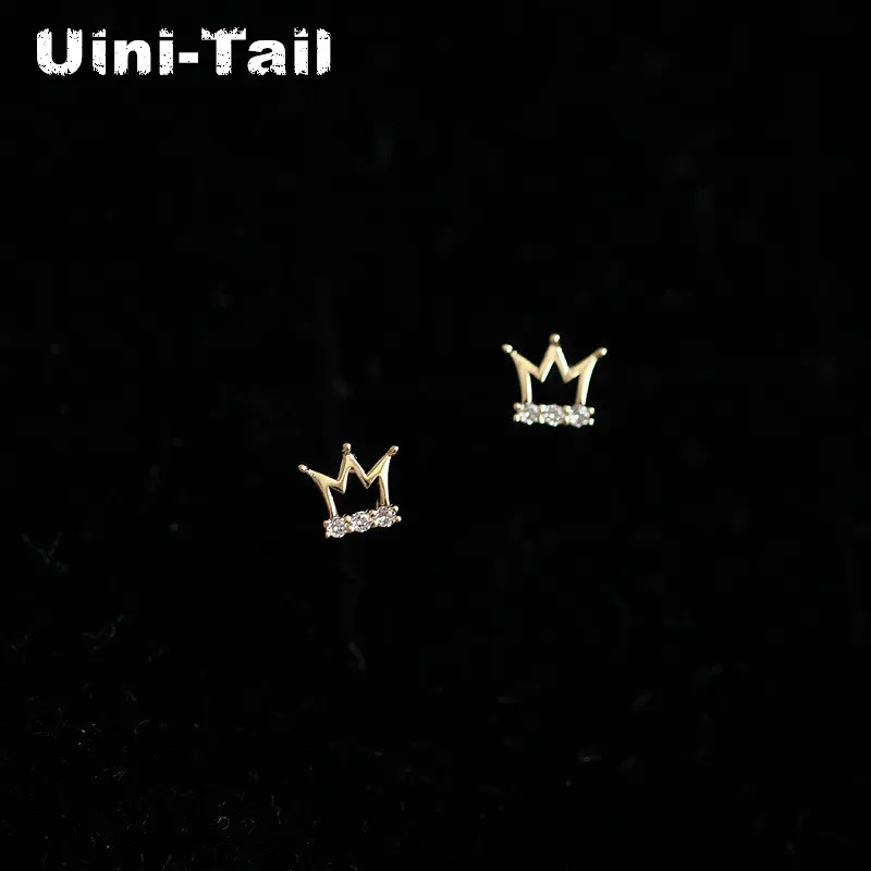 Новое поступление 2019 милые небольшие серьги Uini Tail из стерлингового серебра 925
