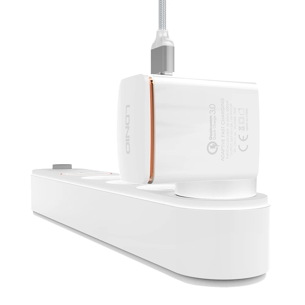 LDNIO Быстрая зарядка 3 0 зарядное устройство для мобильного телефона 1 USB порт ЕС
