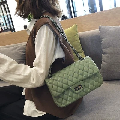 Роскошные сумки женские дизайнерские винтажные через плечо с цепочкой вечерние