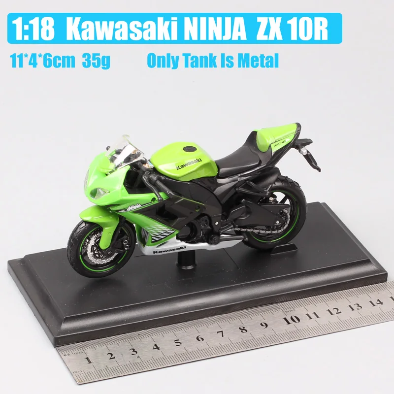 Maisto 1:18 маленькие весы Kawasaki Ninja ZX10R мотоцикл модели игрушечные машинки гоночный