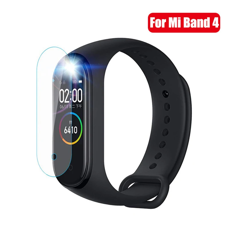3 шт HD Nano Полный экран протектор для Xiaomi Mi Band 4 мягкая ТПУ пленка против царапин