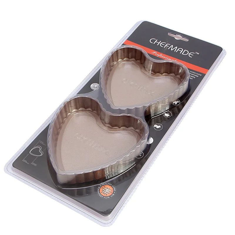 Сковорода для торта сковорода выпечки домашняя форма мини в форме сердца золотой