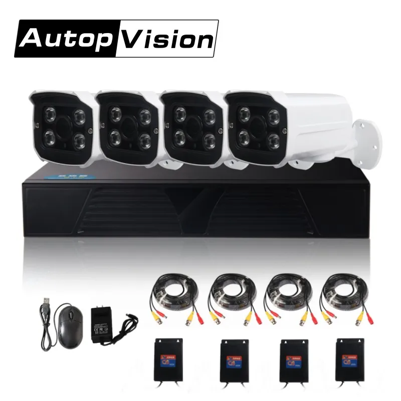 LS AKA2 4CH AHD DVR комплекты 1080P CCTV Camera System 4 канальная Домашняя безопасность дневное