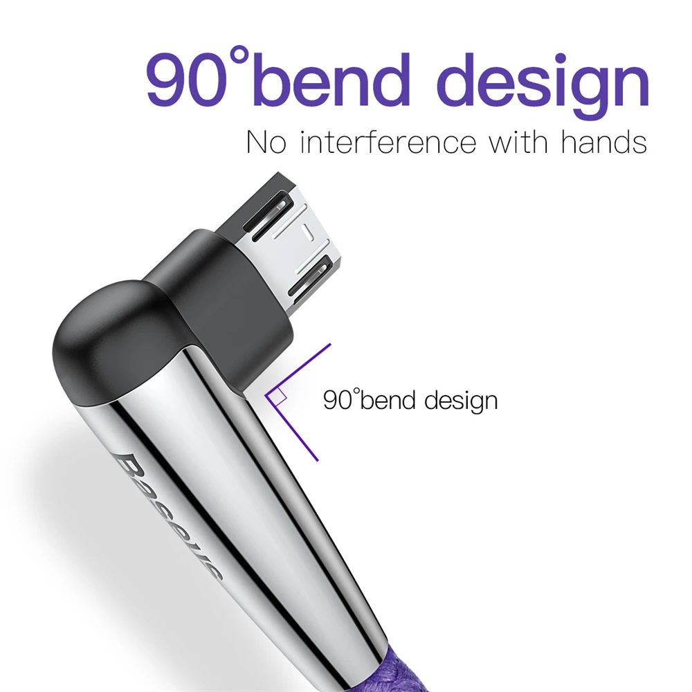 Baseus Реверсивный Micro USB кабель для samsung S6 S7 Xiaomi Redmi 4X Note 4 мобильный телефон Зарядное