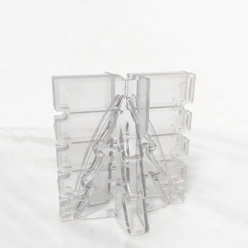 1pcs Cross Shape Christmas Tree Candle Plastic Mould DIY Manual Mold Reusable for candles soap cakes chocolate jelly molds