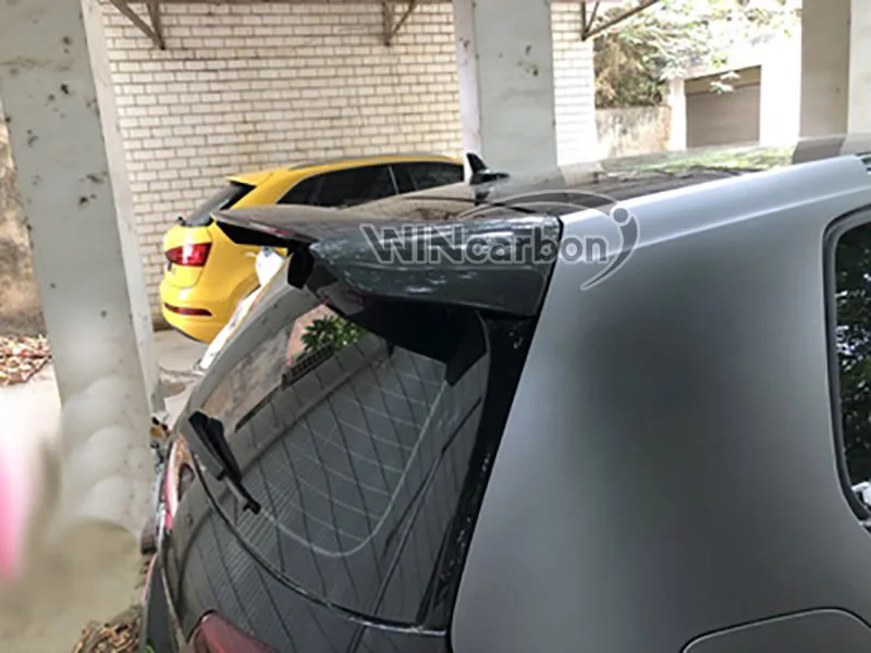 Настоящее покрытие из углеродного волокна магистрали выступ Спойлеры для Volkswagen V W Гольф 7 MK7 Гольф G T я RLINE 2014UP
