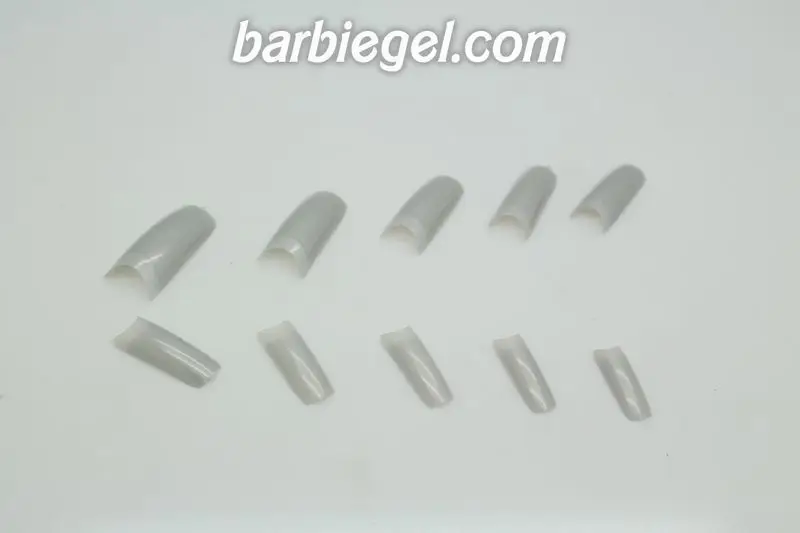 500 шт./упак. оптовая продажа искусственные ногти серебряного цвета