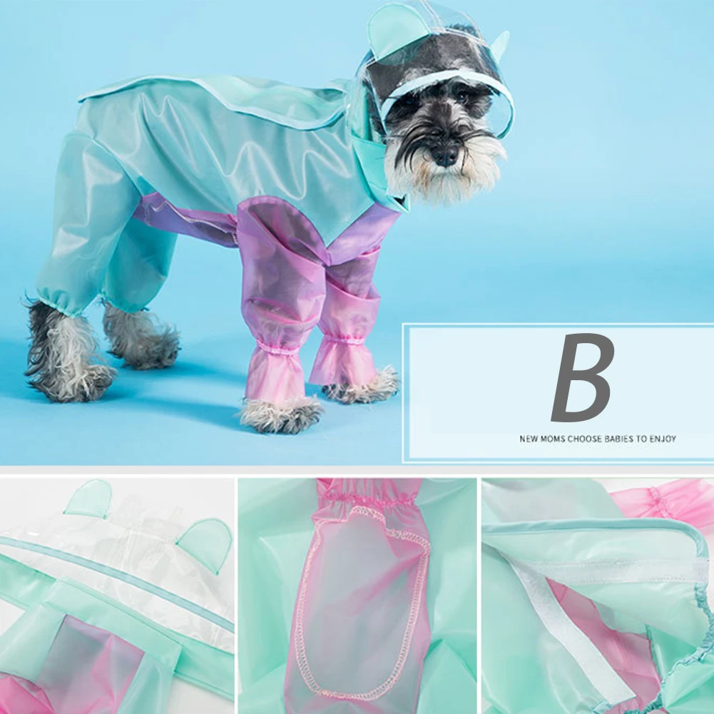 DIY Cut износостойкие мода лето ТПУ Весна четырехконечные собака плащ Экологичные