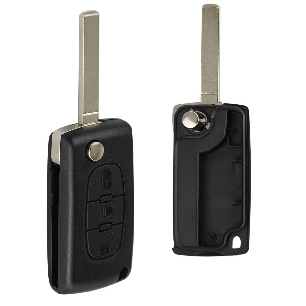 OkeyTech складной чехол для ключей на застежке без рисунка 2 3 BTN Peugeot 207 307 308 407 607 807 Citroen