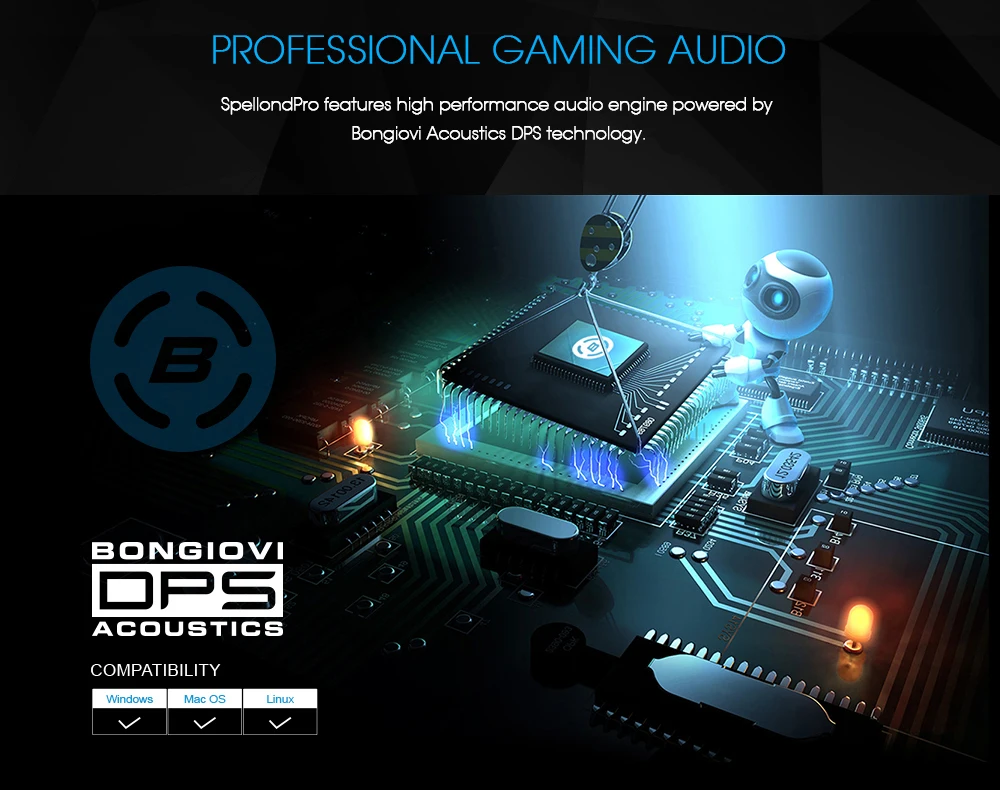 SADES Spellond Pro Bongiovi Acoustics USB игровая гарнитура наушники глубокий бас Вибрация для ПК