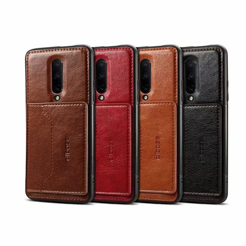 Чехол-подставка для держателя карты Oneplus 7 Pro роскошная Ретро сумка из