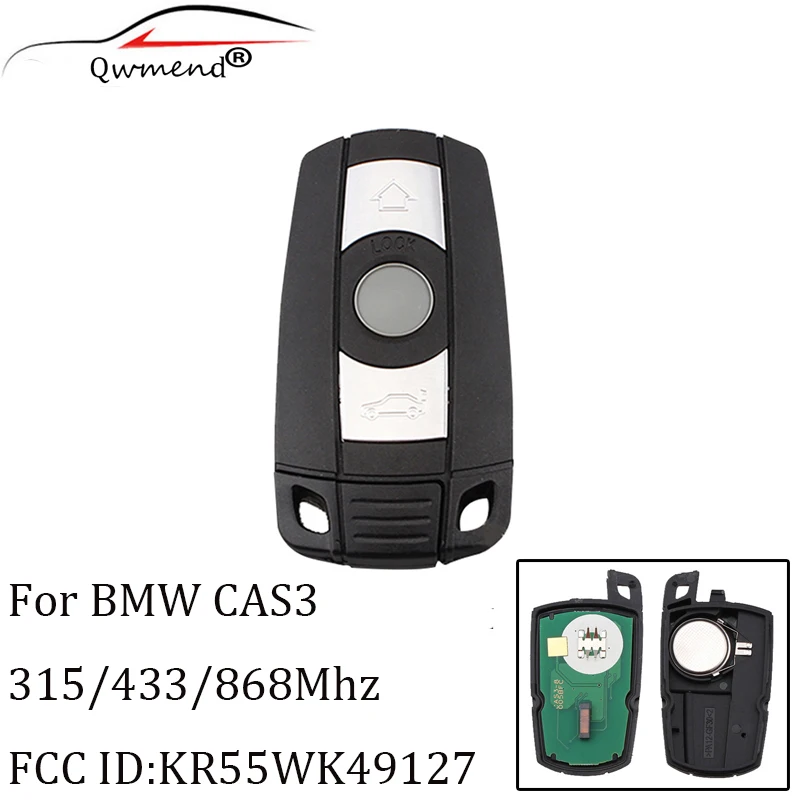 3 кнопки Автомобильный Дистанционный ключ для BMW Cas3 1/3/5/7 серии X5 X6 Z4 CAS3 PCF7945 чип