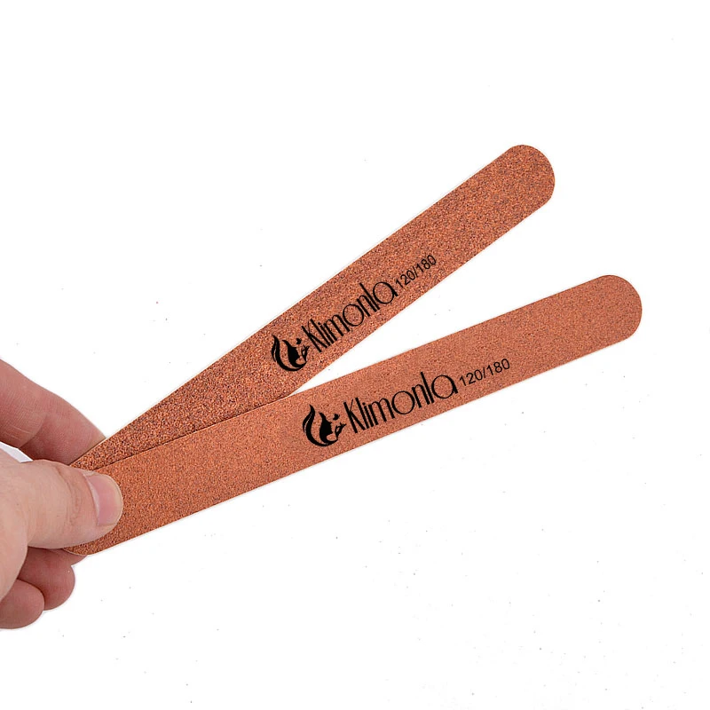 Коричневый Wooden120/180 зернистость пилочка для ногтей 10 шт. моющиеся липы профессиональные шлифовальные ногти художественные буферные инструменты аксессуары