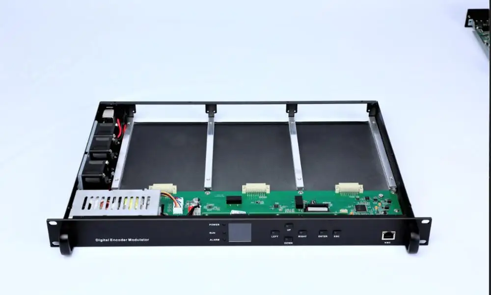 SKD1900M chassis SKD1900M серии 1U стеллаж для выставки товаров transmodulator DVB S2 для ATSC-T DVB-C(QAM) DVB-T DTMB DTV головной процессором цифровой медиа-платформа - Цвет: SKD1900M chassis