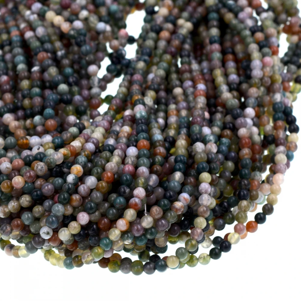 Модные Индийские аchat Необычные Jaspis разноцветные 4 мм круглые бусины из