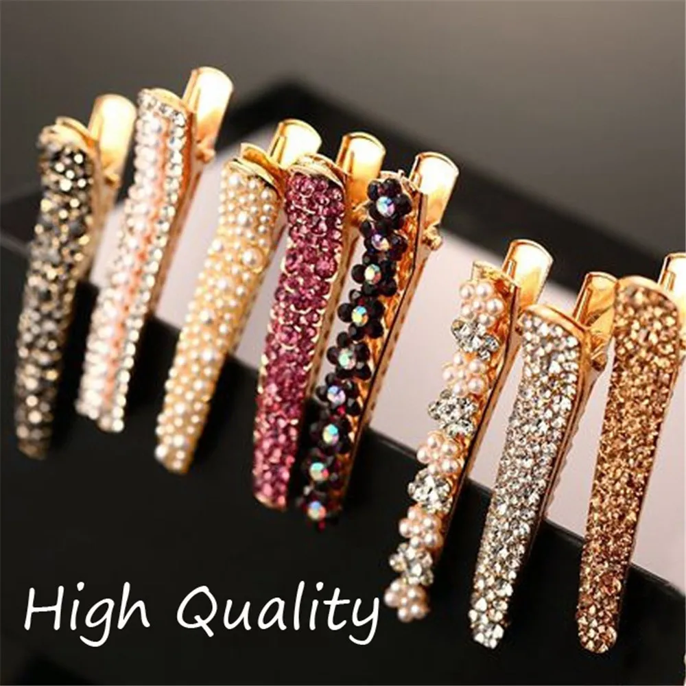 Новинка! 1 шт. Bling кристалл шпильки заколка для волос головные уборы для женщин девочек булавки со стразами заколка ювелирные изделия для волос