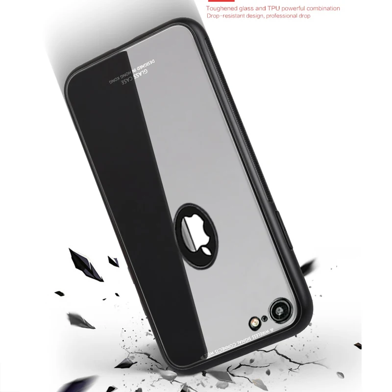 KaiNuEn роскошный оригинальный стеклянный зеркальный чехол для телефона apple iphone 6 6s