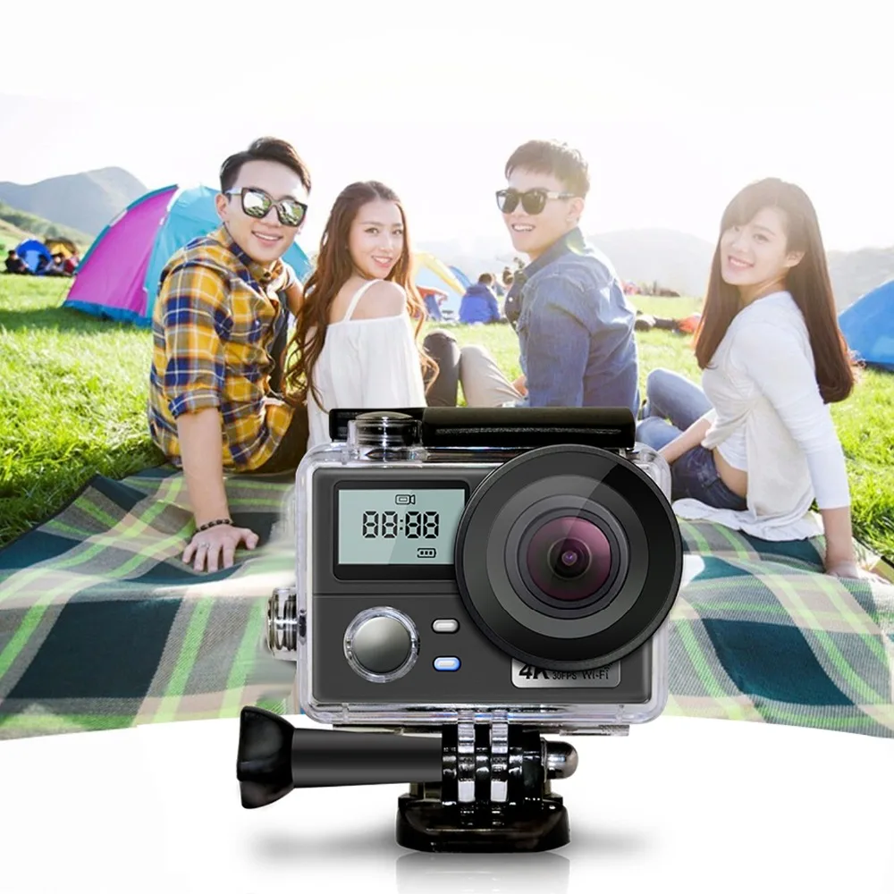 Спортивная Экшн-камера 4 K, Full HD, wifi, 16 Мп, мини-камера 170, angel, 2,0 дюймов, lcd, для дайвинга, водонепроницаемая, 30 м, Спортивная DV камера на шлем