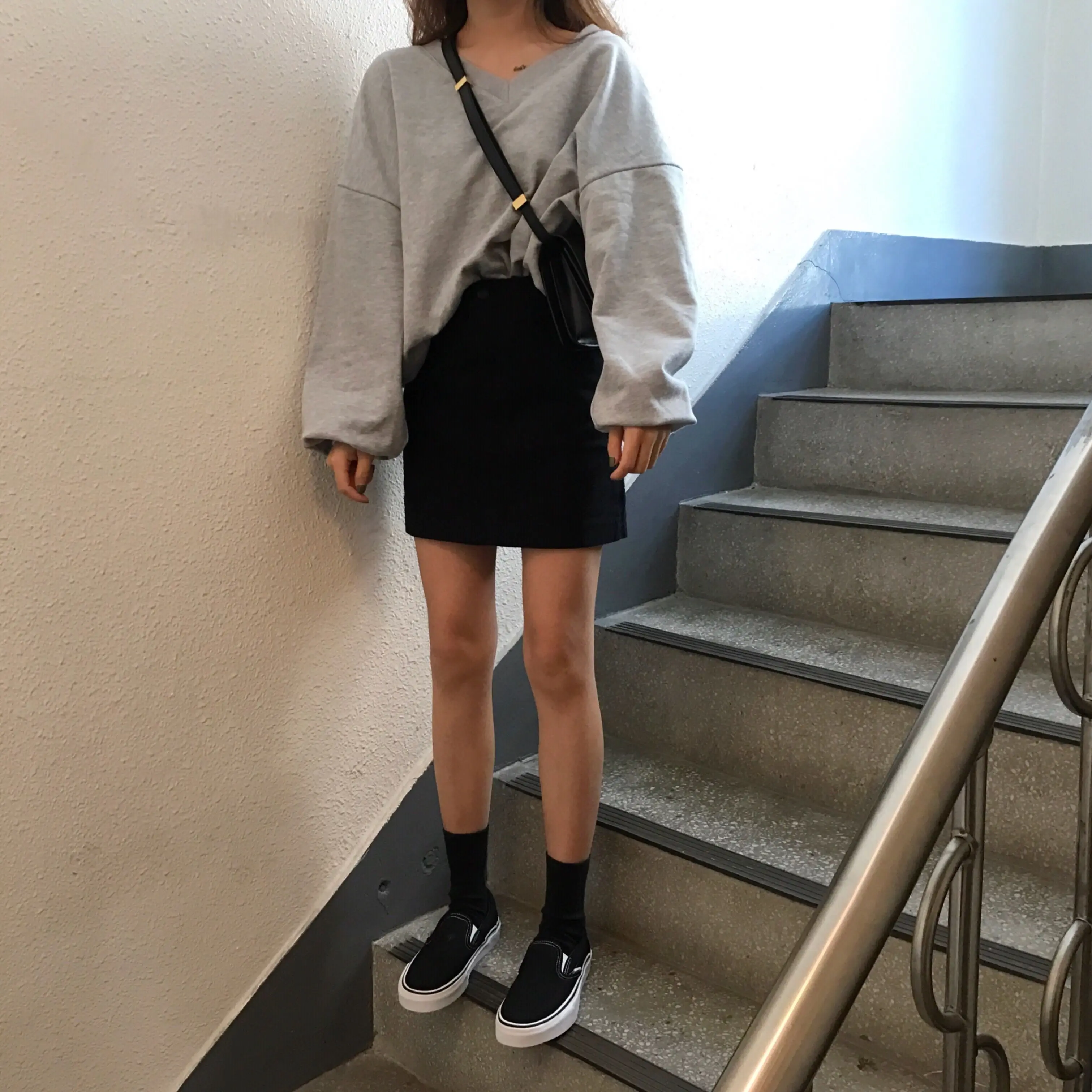 Новинка Ins Harajuku, толстовка, минималистичный темперамент, большой худи с v-образным вырезом, на плече, рукав летучая мышь, Женская толстовка, весна-осень