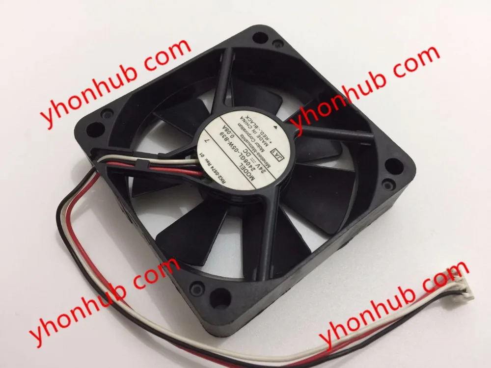 NMB-MAT 2406GL-05W-B39 JA1 DC 24V 0.08A 3-проводной 60x60x15 мм вентилятор охлаждения сервера