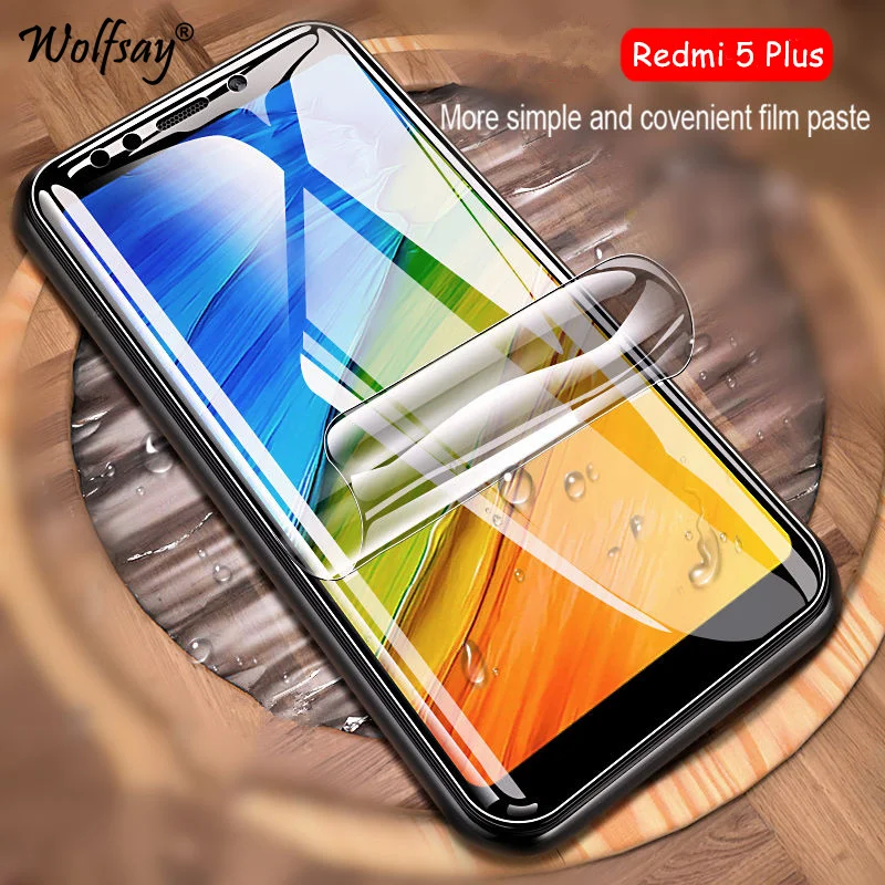 Полностью покрывающая нанопленка защитная пленка для экрана Xiaomi Redmi 5 Plus мягкая