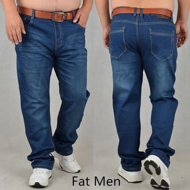 Free shipping Large Size Mens jeans 