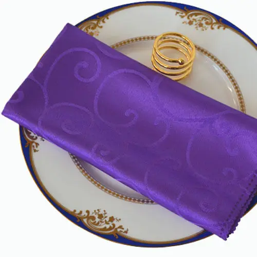 Фиолетовый Новинка, хит, 1 шт., хлопковая салфетка, столовая, ресторан, Hanky, свадебные, высокое качество, украшения, домашний декор - Цвет: Фиолетовый