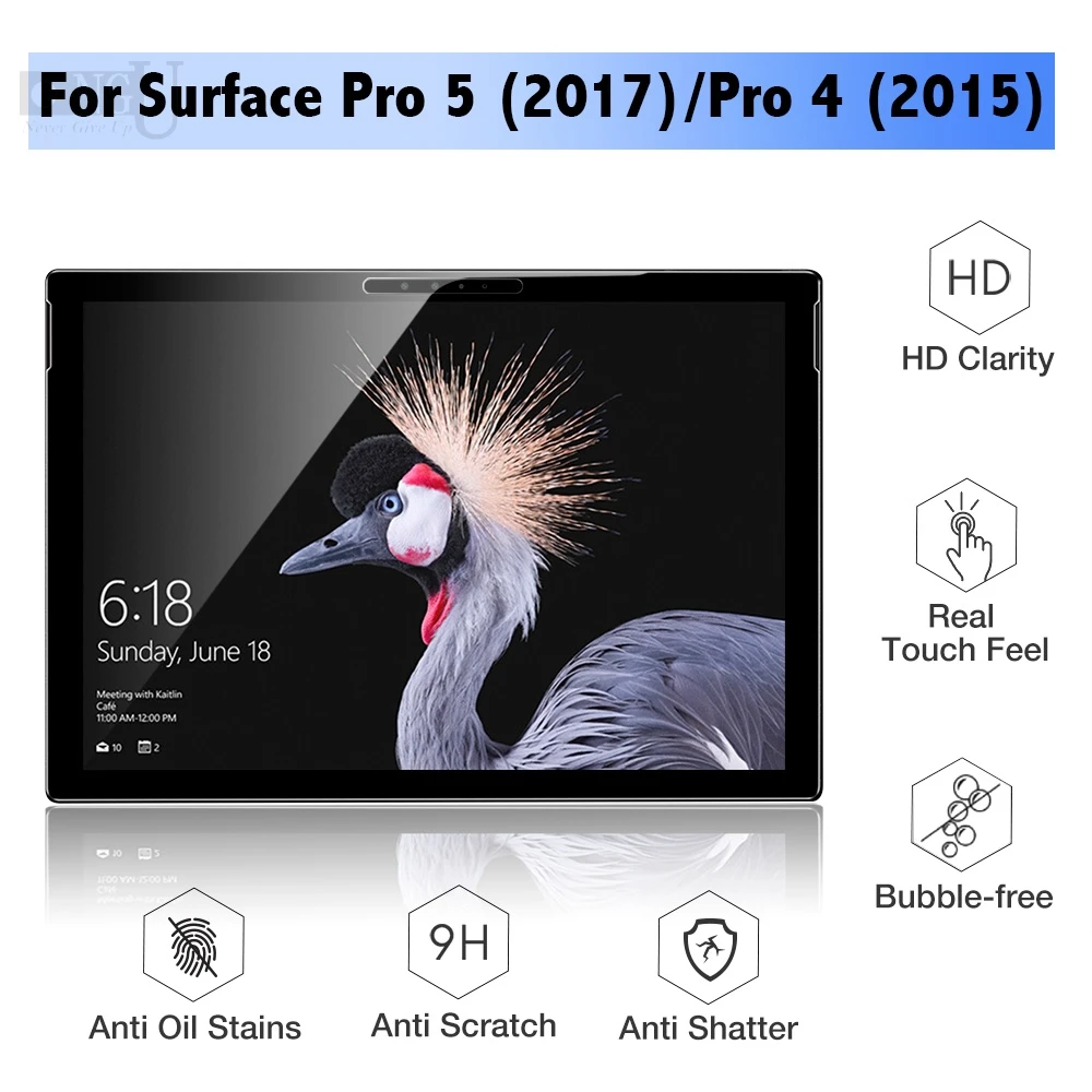 Защитная пленка для экрана из закаленного стекла Microsoft Surface Pro 6 5 4 12 3 дюймов TAB Tablet
