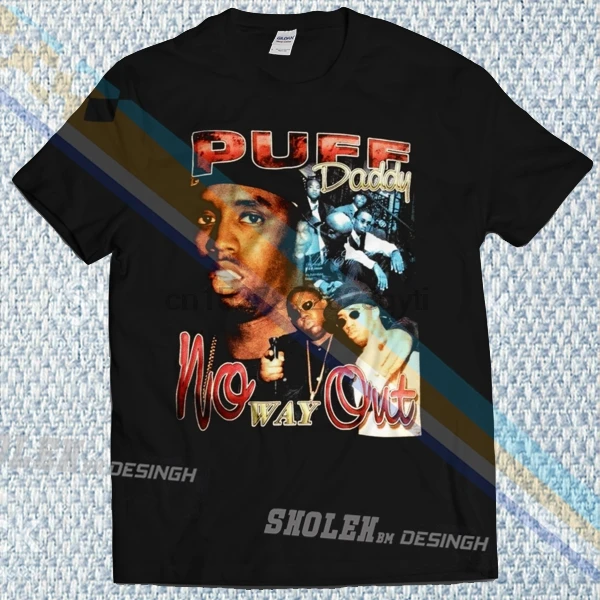 Вдохновленная Puff Daddy No Way Out Футболка Хип Хоп Rap Tour Merch Limited vintage|Мужские футболки| |