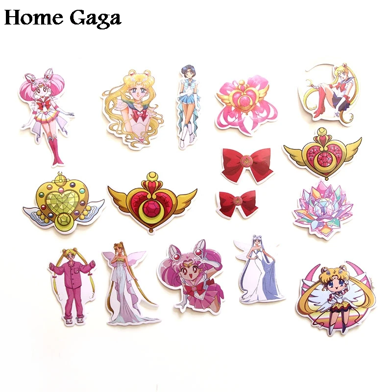Homegaga 56 шт. Сейлор Мун 90s художественный принт домашний Декор настенный ноутбук багаж ноутбук велосипед Скрапбукинг альбом наклейка наклейки D1339