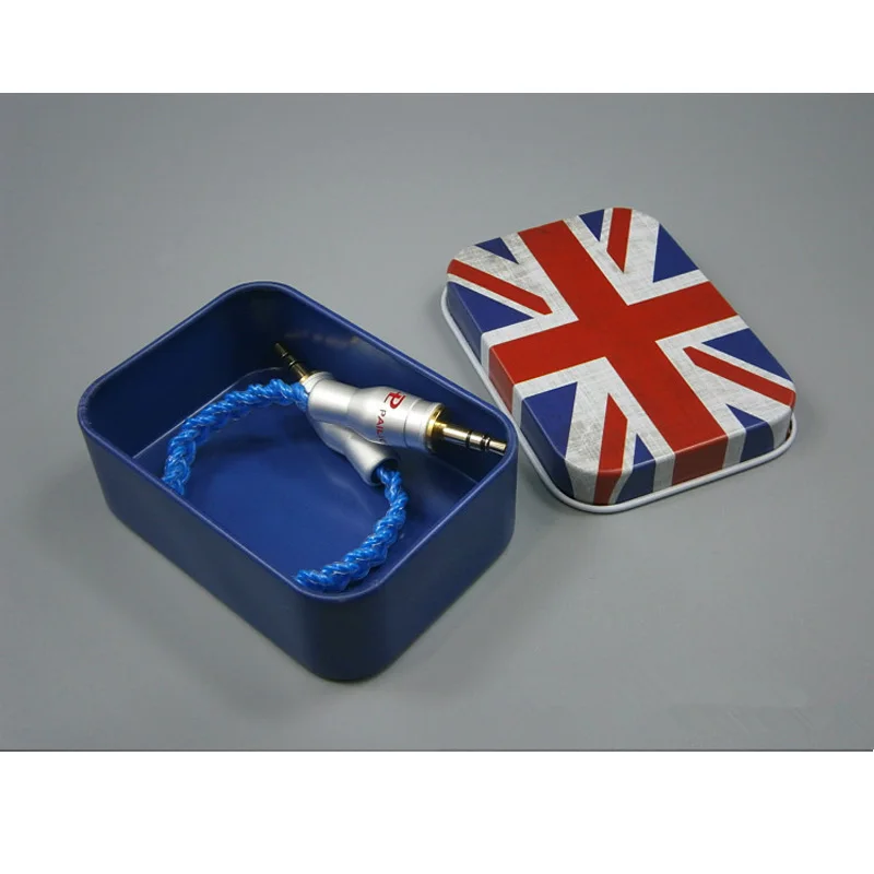 DIY Custom 3.5mmto3.5mm 9 ядерный одиночный Кристальный медный посеребренный кабель аудио