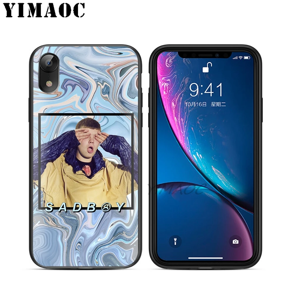YIMAOC yung lean Rapper Мягкий ТПУ Черный силиконовый чехол для iPhone X или 10 8 7 6S Plus 5 5S SE Xr Xs Max |